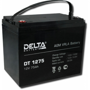 Аккумуляторная батарея Delta DT 12В 75А/ч компании "Оптимрус" в городе Краснодар