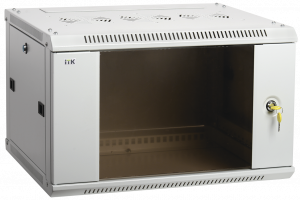 ITK Шкаф настенный LINEA W 9U 600x450 мм. Дверь - Стекло компании "Оптимрус" в городе Краснодар