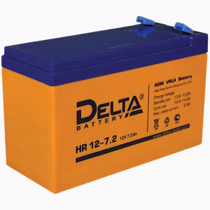 Аккумуляторная батарея Delta HR 12-7.2 (12V / 7.2Ah) компании "Оптимрус" в городе Краснодар