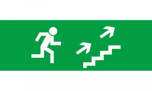Оповещатель световой ОПОП 1-8 "Бегущий человек лестница вверх стрелка вправо" компании "Оптимрус" в городе Краснодар