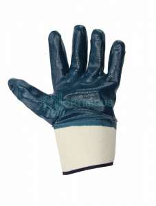 Перчатки хб, манжета крага с нитриловым покрытием, подкладка 100% хлопок. компании "Оптимрус" в городе Краснодар