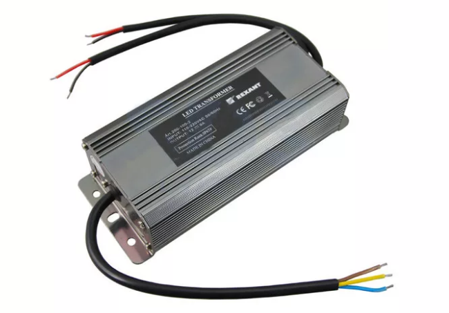 Источник питания 24V,  100W с проводами, влагозащищенный (IP65) пластик