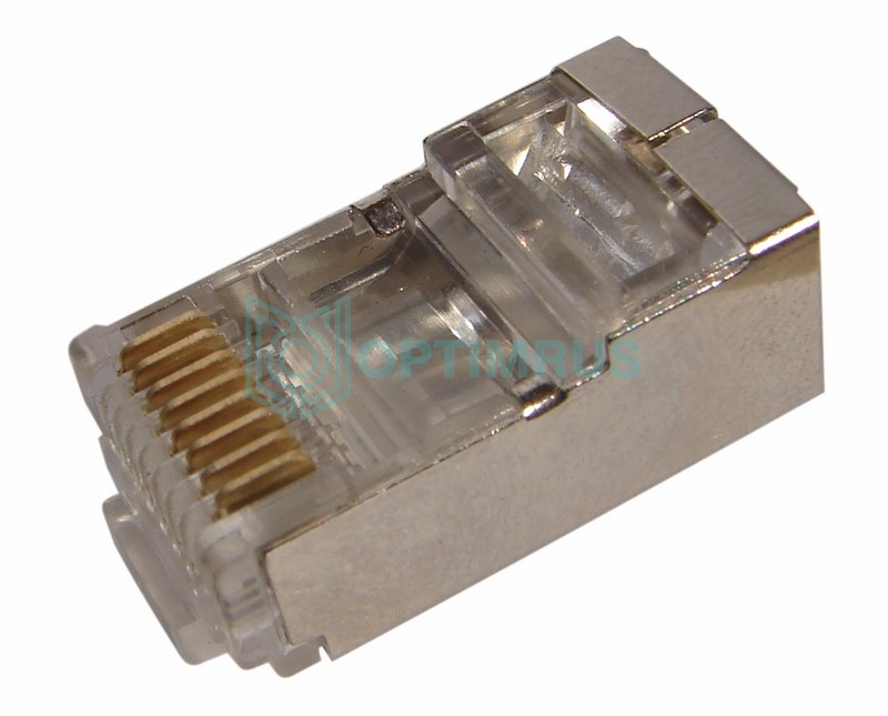 Джек RJ-45 8P-8C CAT5e (С экраном) REXANT