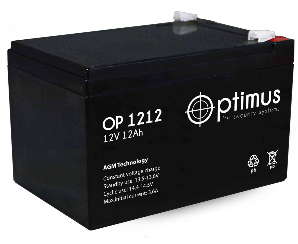 Аккумуляторная батарея Optimus OP 1212 12В 12А/ч
