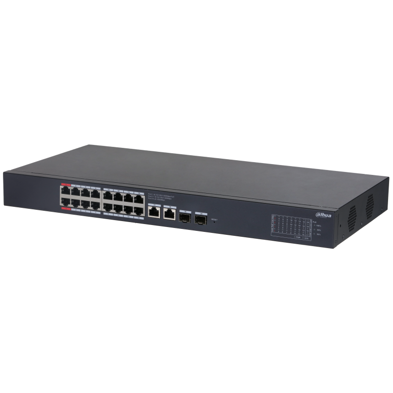18 портовый с 16-РОЕ управляемый гигабитный коммутатор DAHUA DH-CS4220-16GT-240