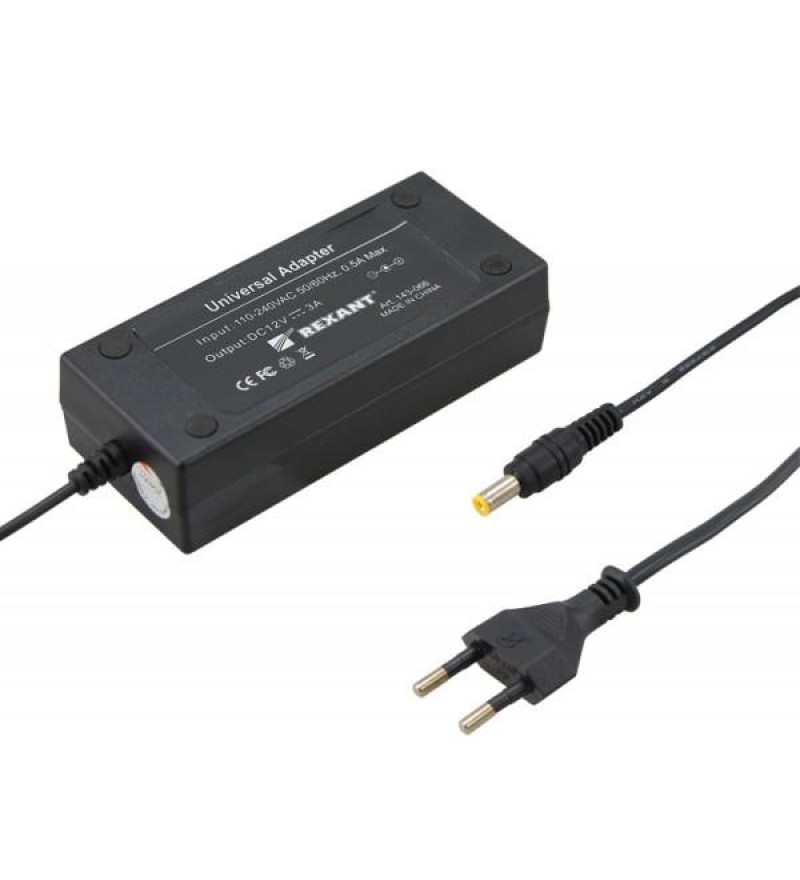 Источник питания 110-220V AC/12V DC, 3А, 36W с DC разъемом подключения 5.5*2.1, без влагозащиты*