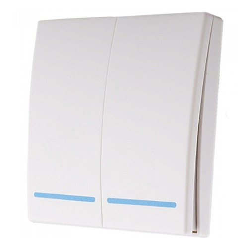 Умный беспроводной выключатель (2 клавишы) Powerlite-M2 (Белый)