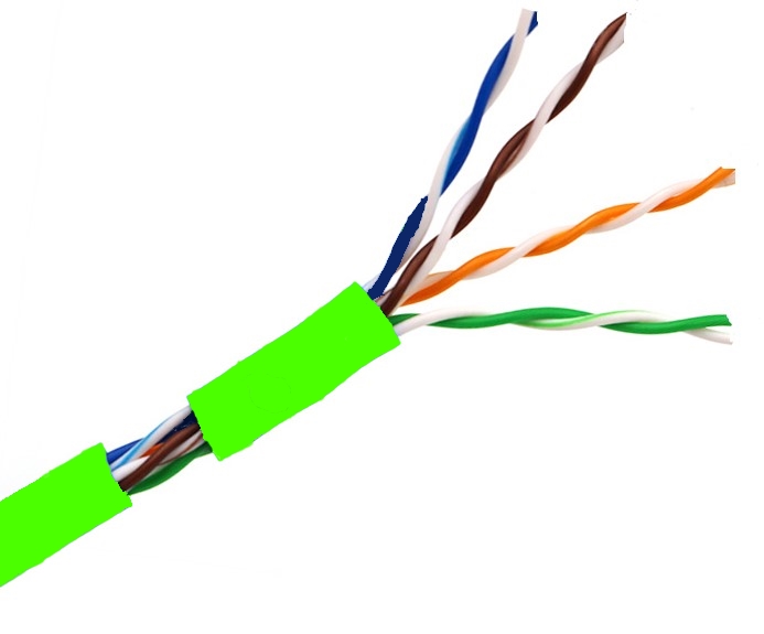 Standart Кабель UTP 4PR 24AWG CAT5e OptimLAN зеленый