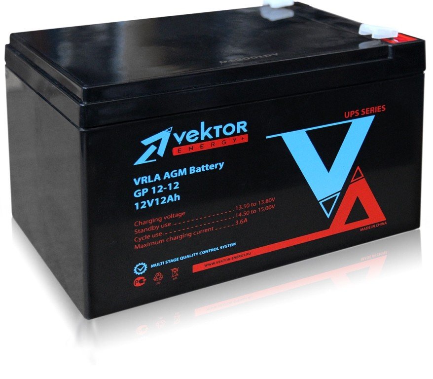 Аккумуляторная батарея VEKTOR ENERGY GP 12-12