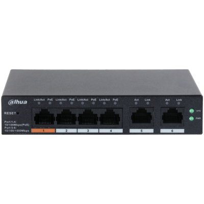 6 портовый с 4-РoЕ управляемый коммутатор Dahua DH-CS4006-4ET-60