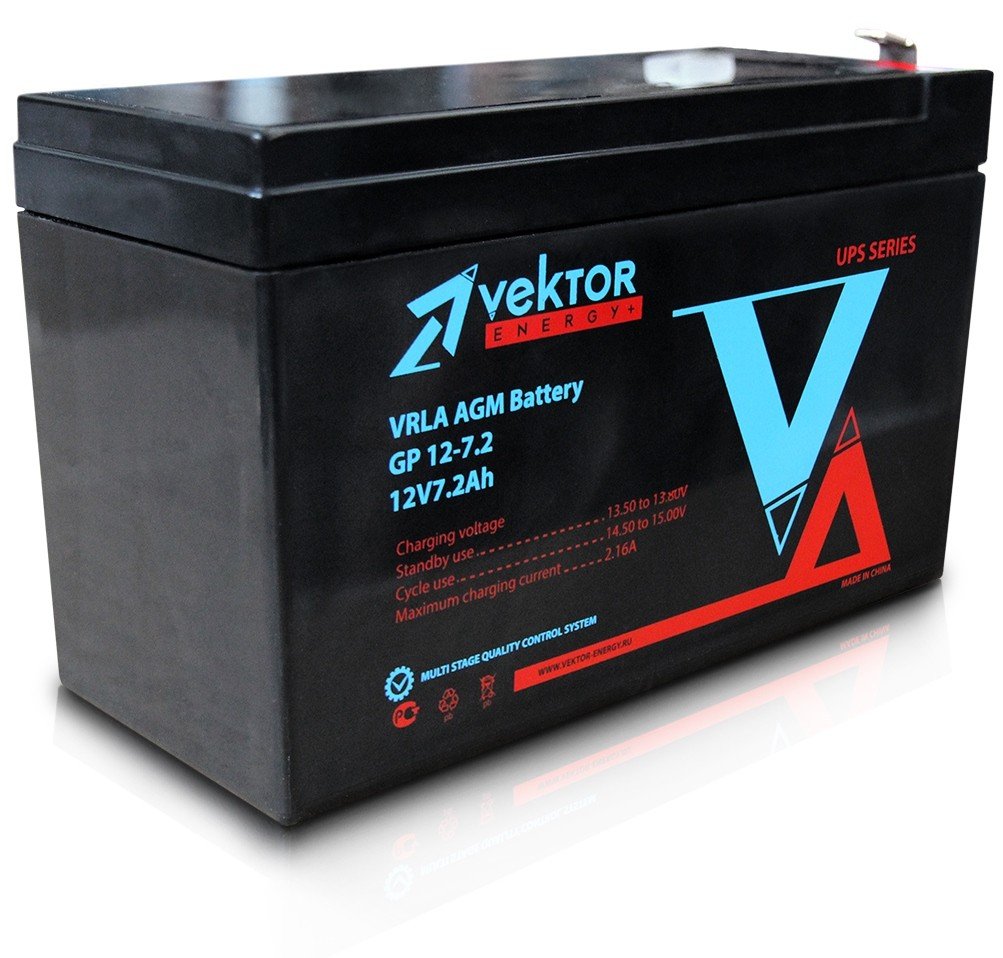 Аккумуляторная батарея VEKTOR ENERGY GP 12-7,2