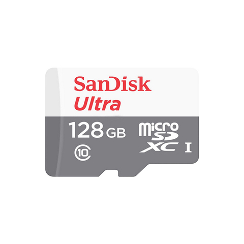 Карта памяти microSDXC UHS-I SANDISK Ultra 80 128 ГБ, 80 МБ/с, Class 10, SDSQUNS-128G-GN6MN