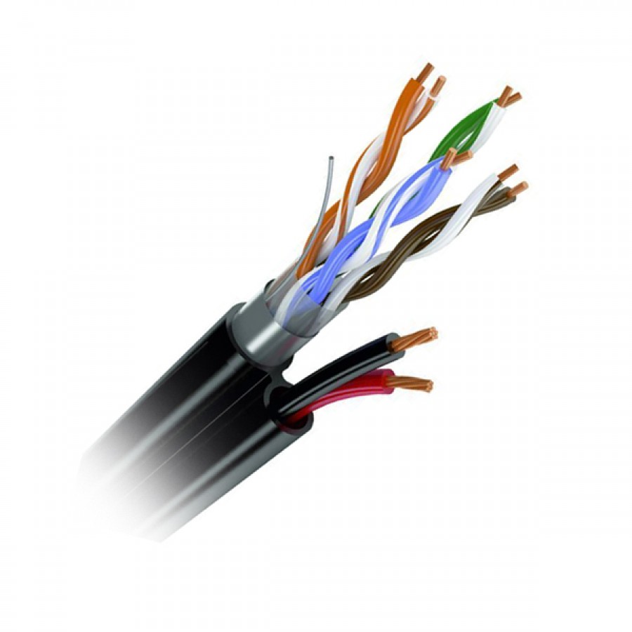 multi Кабель UTP 4PR 24AWG CAT5e + 2x0,75 OUTDOOR OptimLAN