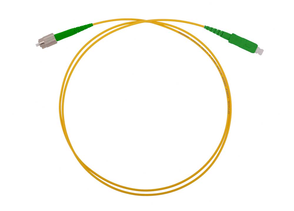 Патч-корд оптический ШОС-SM/2.0 мм-FC/APC-SC/APC-1.0 м