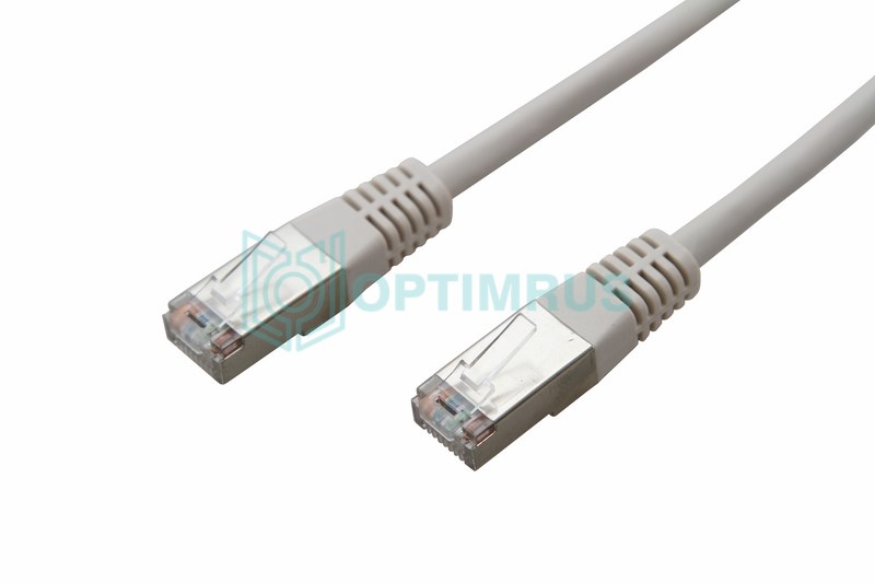Патч-корд FTP 5e кат. литой 10М ЭКРАН REXANT